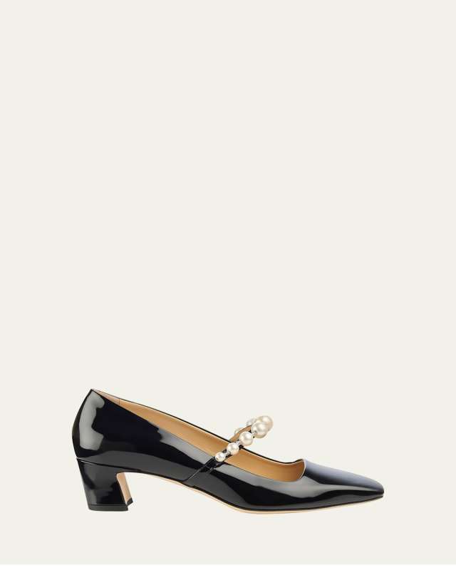 Ade Patent Pearly-Strap Pumps